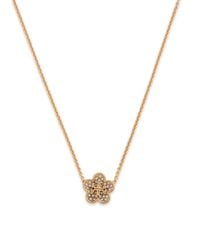 Tory Burch - Forget Me Not Floral Pavé 18Kt-Plated Necklace - Lyst