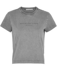 Alexander Wang - Logo-Embossed Cotton T-Shirt - Lyst