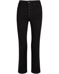 GOOD AMERICAN - Slim Straight-Leg Cropped Jeans - Lyst