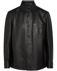 BOSS - Movitz Leather Jacket - Lyst