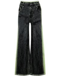 Ph5 - Zahra Intarsia Stretch-knit Wide-leg Trousers - Lyst