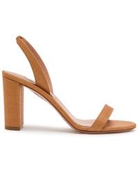 Aquazzura - So Nude 85 Woven Sandals - Lyst