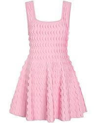 Jonathan Simkhai - Vanna Scalloped Knit Mini Dress - Lyst