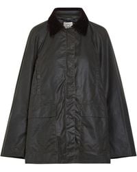 TOTEME - Corduroy-Trimmed Waxed Cotton Jacket - Lyst