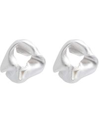 Completedworks - Crumpled Small Sterling Earrings - Lyst