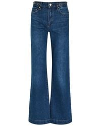 PAIGE - Leenah Slim Wide-Leg Jeans - Lyst