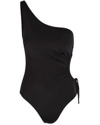 Max Mara - Canarie One Shoulder Stretch-Polyamide Swimsuit - Lyst