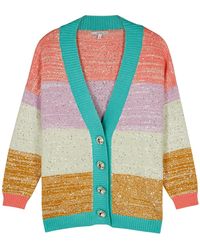 multicolor sequin cardigan