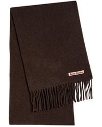 Acne Studios - Canada Skinny Fringed Wool Scarf - Lyst