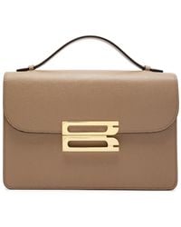Victoria Beckham - Dorian Small Grained Leather Top Handle Bag - Lyst