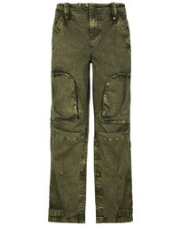 Free People - Can't Compare Stretch-cotton Cargo Trousers - Lyst