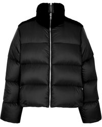 Rick Owens - X Moncler Cyclopic Quilted Shell And Shearling Jacket - Lyst