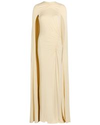 Jonathan Simkhai - Demi Draped Cape Jersey Gown - Lyst