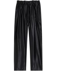 KHAITE - Rohen Straight-Leg Satin Trousers - Lyst