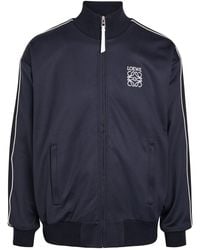 Loewe - Anagram-Embroidered Jersey Track Jacket - Lyst