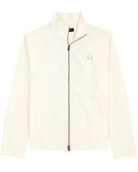 Fred Perry - Logo-Embroidered Cotton Track Jacket - Lyst