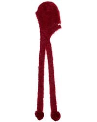 Acne Studios - Pom-Pom Brushed Mohair-Blend Hood - Lyst