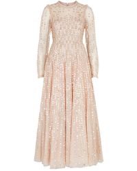 Needle & Thread - Raindrop Sequin-embellished Tulle Gown - Lyst