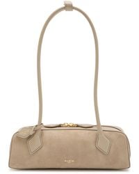 Alaïa - Le Teckle Small Leather And Suede Shoulder Bag - Lyst