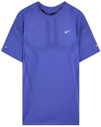 Nike - Dri-Fit Adv Perforated Jersey Running T-Shirt - Lyst