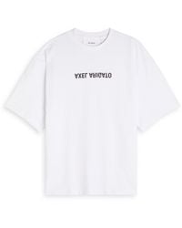 Axel Arigato - Distort Logo-Print Cotton T-Shirt - Lyst