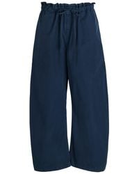 Polo Ralph Lauren - Drawstring Barrel-Leg Cotton-Poplin Trousers - Lyst