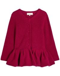 LIBEROWE - Peplum Cashmere Cardigan - Lyst