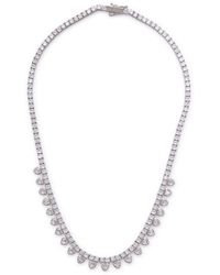Fallon - Bezel Bib Crystal-embellished Necklace - Lyst