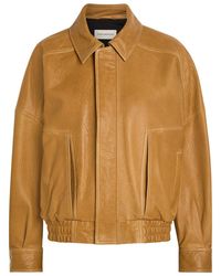 Nour Hammour - Dalma Grained Leather Jacket - Lyst