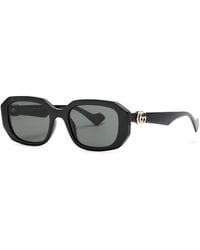 Gucci - Rectangle-frame Sunglasses - Lyst