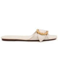 Zimmermann - Solena Leather Sliders - Lyst
