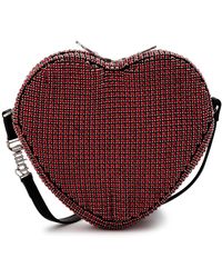 Juicy Couture - Crystal-embellished Heart Leather Top Handle Bag - Lyst
