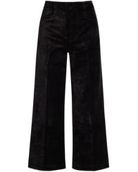 PAIGE - Anessa Wide-Leg Velvet Trousers - Lyst