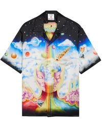CASABLANCA - The Essential Experience Printed Silk Shirt - Lyst