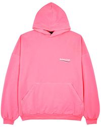 distressed effect knitted hoodie, Balenciaga