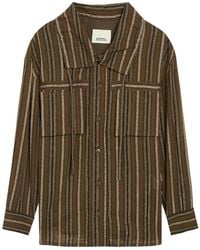 Isabel Marant - Chelia Striped Cotton-Blend Shirt - Lyst