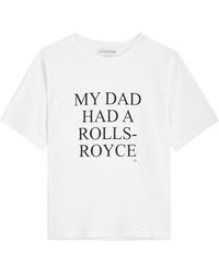 Victoria Beckham - My Dad Had A Rolls-Royce Cotton T-Shirt - Lyst