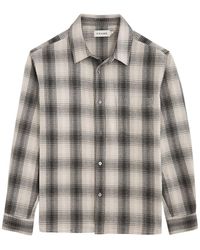 FRAME - Checked Cotton Shirt - Lyst