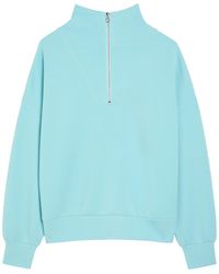 Varley - Hawley Half-Zip Stretch-Jersey Sweatshirt - Lyst