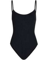 Hunza G - Pamela Seersucker Swimsuit - Lyst
