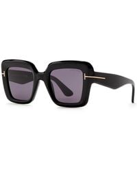 Tom Ford - Esme Oversized Square-Frame Sunglasses - Lyst