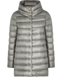 Herno Icon Grey Shell Coat - Gray