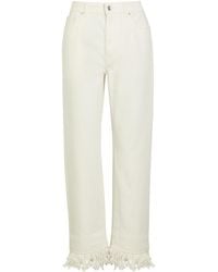 Rabanne - Fringed Straight-Leg Jeans - Lyst