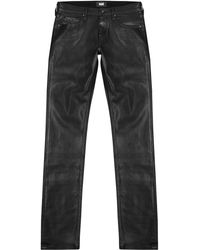 PAIGE Lennox Black Coated Slim-leg Jeans