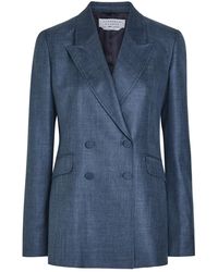 Gabriela Hearst - Angela Double-Breasted Wool And Silk-Blend Blazer - Lyst