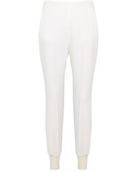 Stella McCartney - Tapered Stretch-crepe Trousers - Lyst