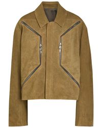 Rick Owens - Heizer Suede Jacket - Lyst