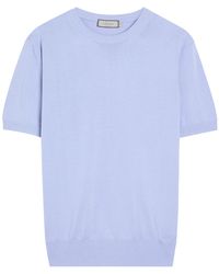 Canali - Fine Cotton-Knit T-Shirt - Lyst