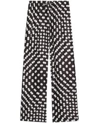 Dries Van Noten - Puvis Printed Silk-Satin Trousers - Lyst