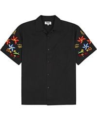 YMC - Idris Floral-Embroidered Cotton-Blend Shirt - Lyst